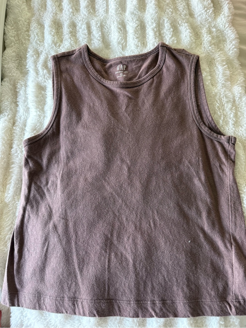 GAP Shrunken Tank Top - Mauve Brown